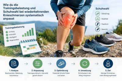 Wie du trainingsbelastung und schuhwahl bei wiederkehrenden knieschmerzen systematisch anpasst
